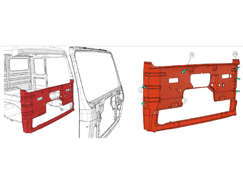 Beiben Front Inner Panel Assembly