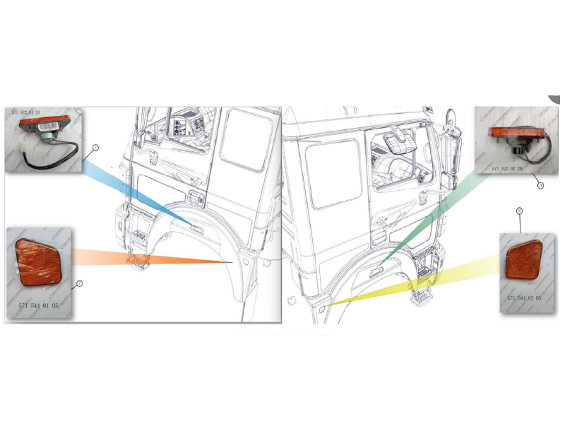 Beiben Front Turn Signal Lamp Module