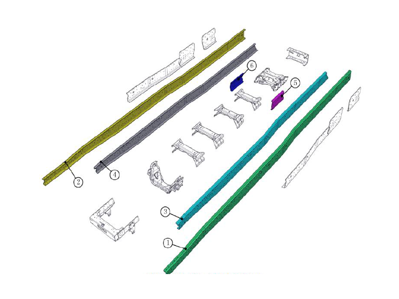 Beiben Longitudinal Beam Assembly Module
