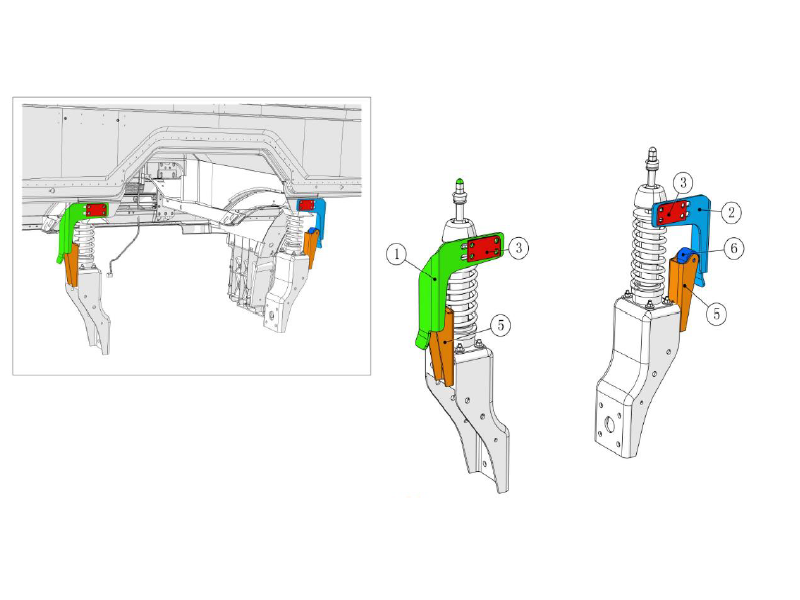 Beiben Rear Suspension And Cab Connection Module