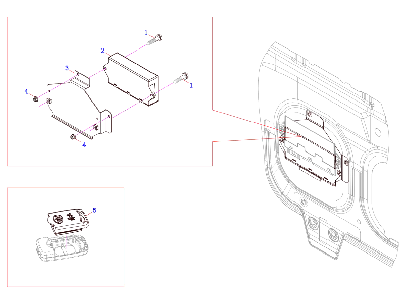 FAW Door Controller Assembly