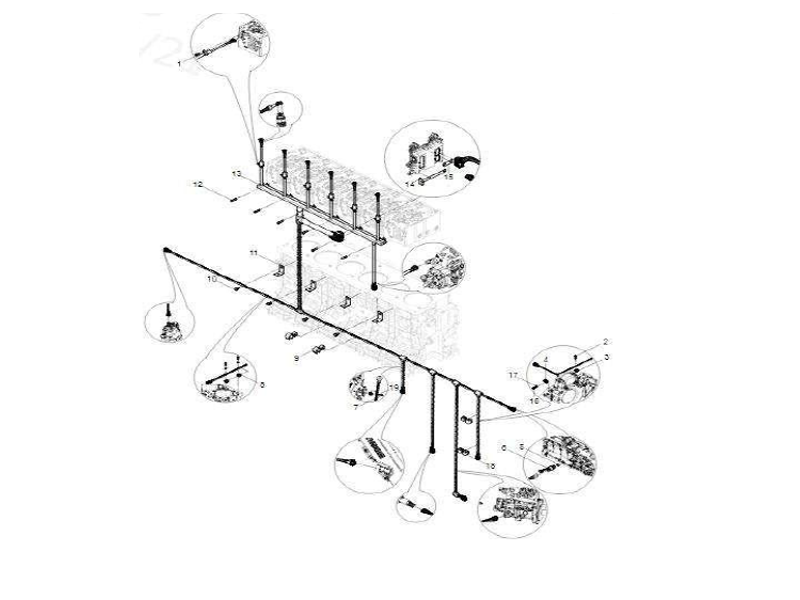 FAW Engine Aseembly-Electronic Control System Harness Group