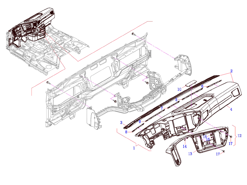 FAW Instrument Panel Assembly