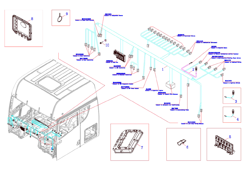FAW Instrument Panel Wire Harness Assembly