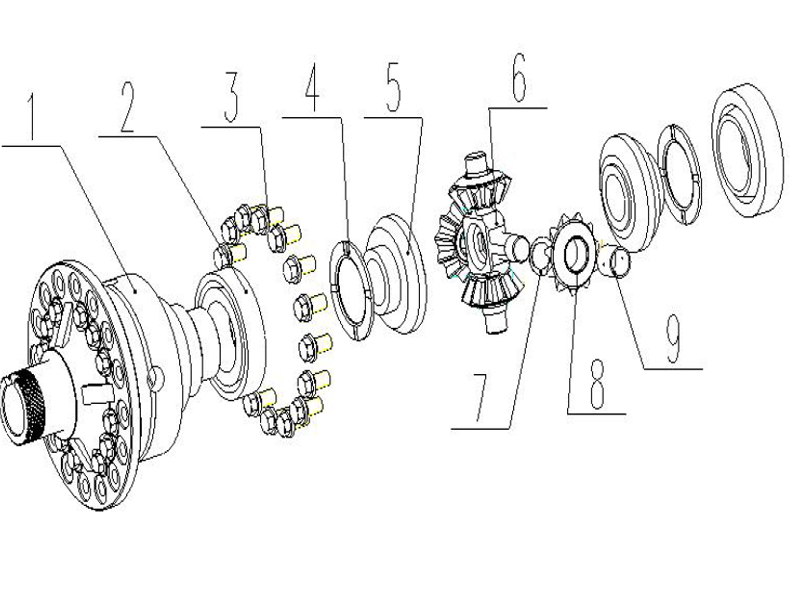 FAW Rear Axle Assembly-Differential House Assy