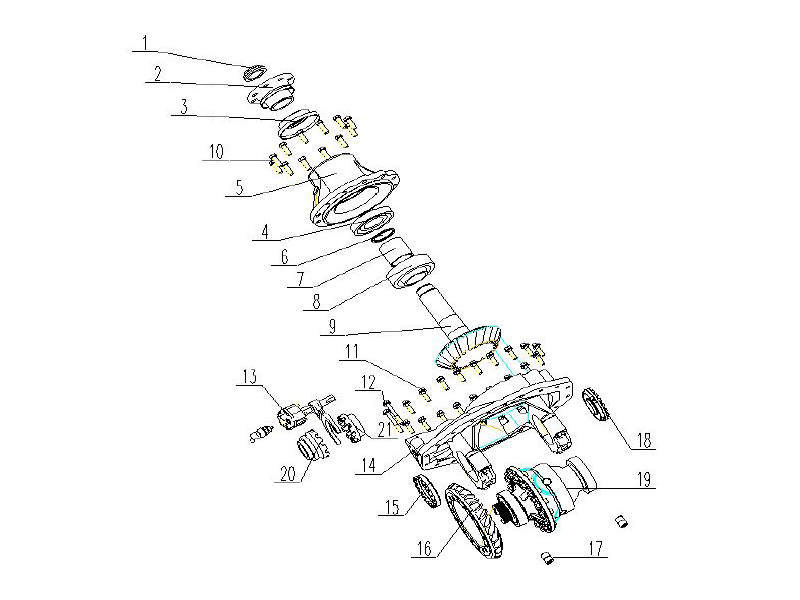 FAW Rear Axle Assembly-Main Reduction