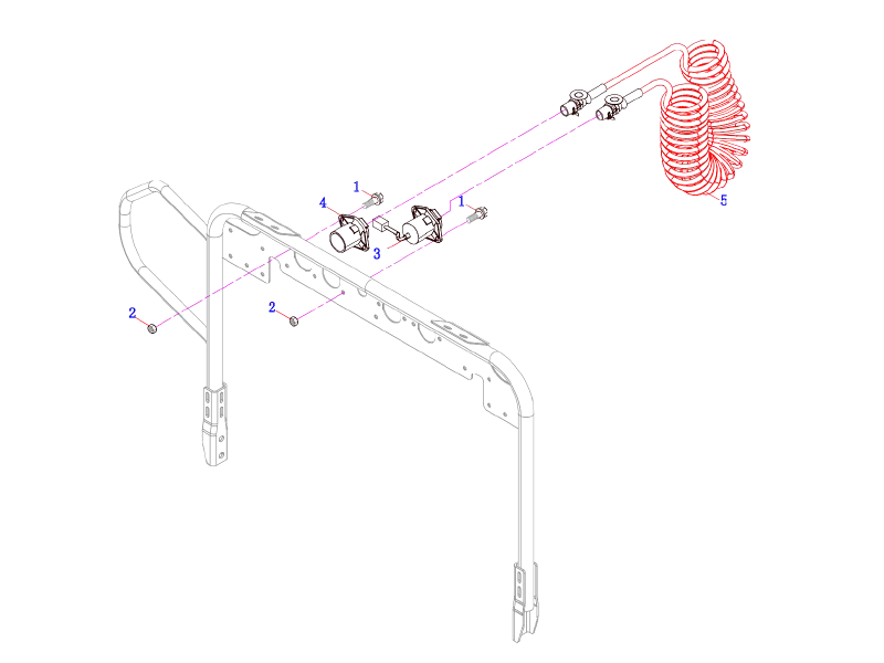 FAW Trailer ABS Power Supply Socket Logic Assembly