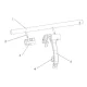 FAW Transmission Assembly-1St/2Nd Shifting Fork Shaft Assembly