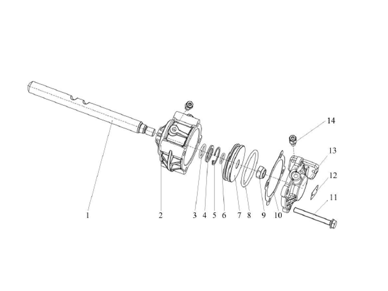 FAW Transmission Assembly-Auxiliary Box Air Cylinder