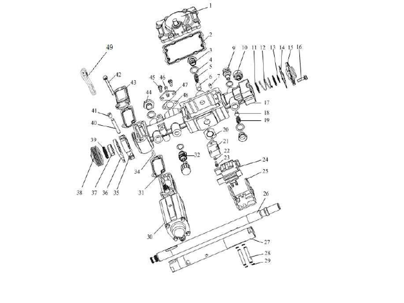 FAW Transmission Assembly-Operation Device Assembly And Related Parts