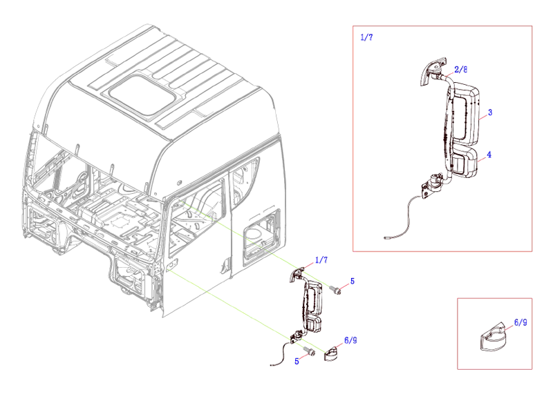 Faw Outside Rearview Mirror Logic Assembly-Electricity Power