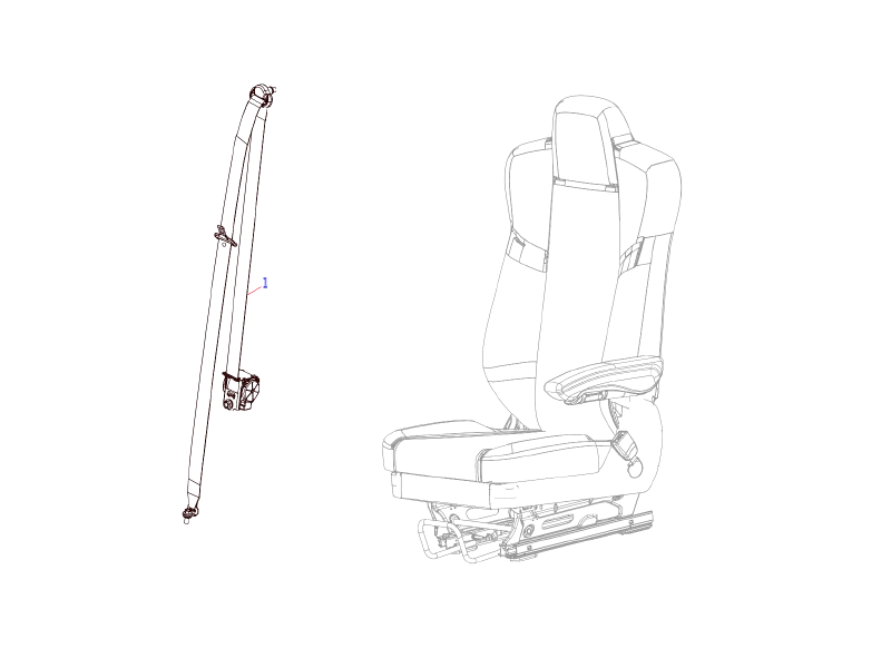 Faw Safety Belt Logic Assembly