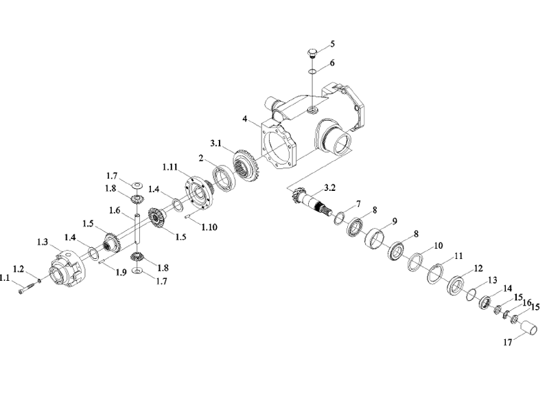 Foton Front Driving Axle Assembly-6