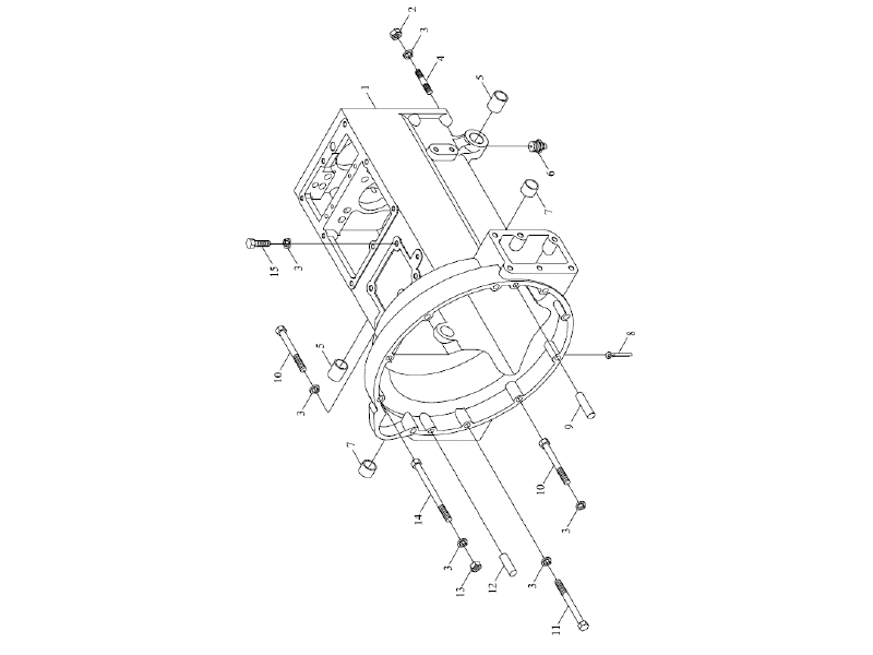 Foton Gearbox Housing Assembly