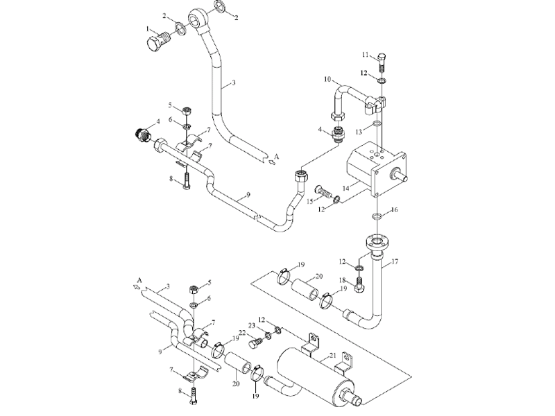 Foton Oil Pump And Oil Pipe Assembly