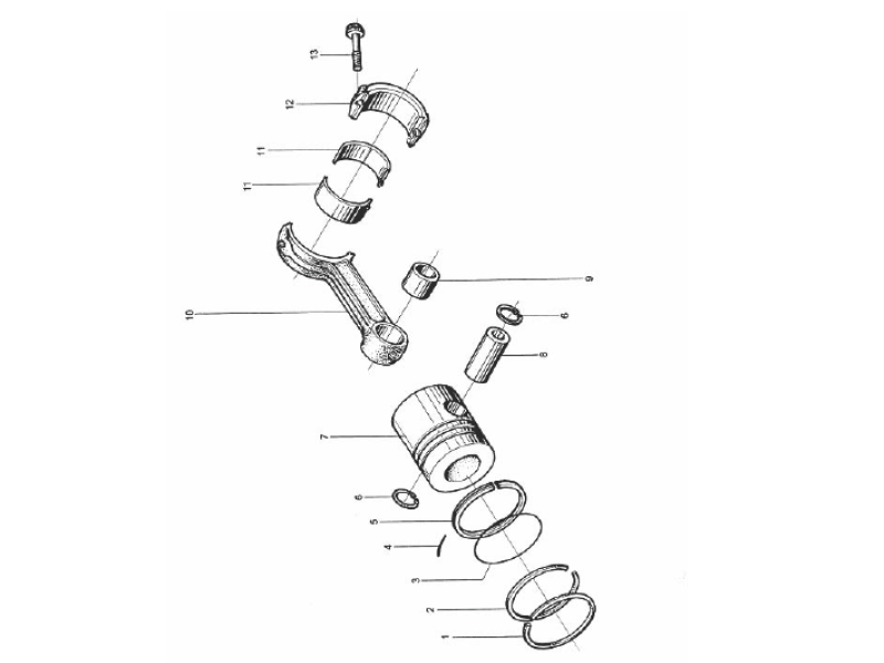 Foton Piston Connecting Rod Assembly