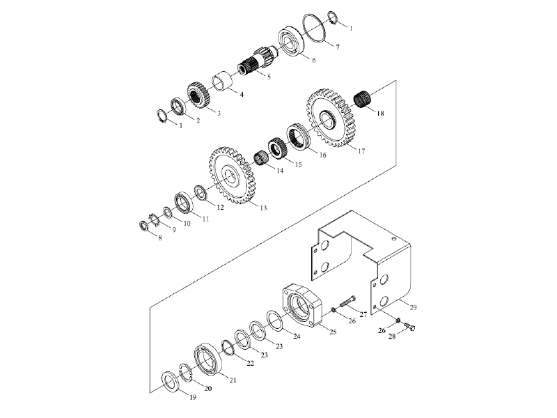 Foton Pto Gear Assembly