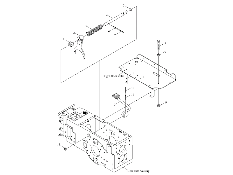 Foton Rear Axle Assembly-4