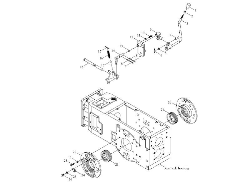 Foton Rear Axle Assembly-5