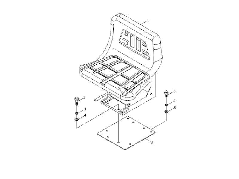Foton Seat Installation Assembly