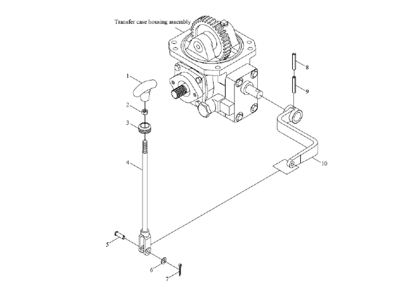 Foton Transfer Case Control Assembly