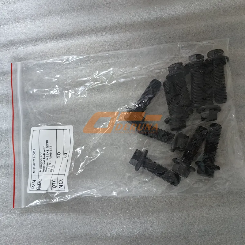 MQ6-03219-0017 Hexagon End Toothed Bolt With Flange M12X1, 5X38 - 12.9 - Man183 - Phr