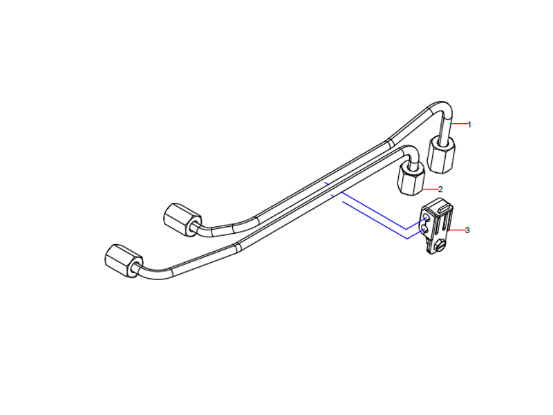 SANY High-Pressure Fuel Pipe Assembly
