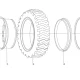SHANTUI SL60W Wheel Loader -Tyre & Rim Assembly