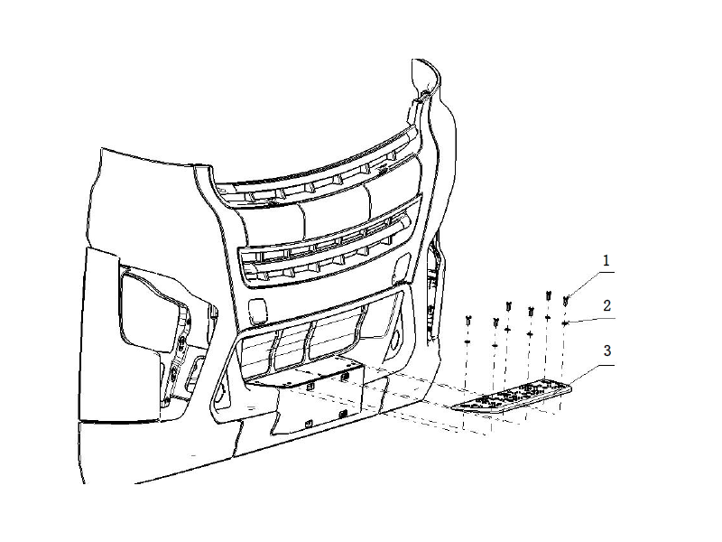 Shacman X6000 Bumper System