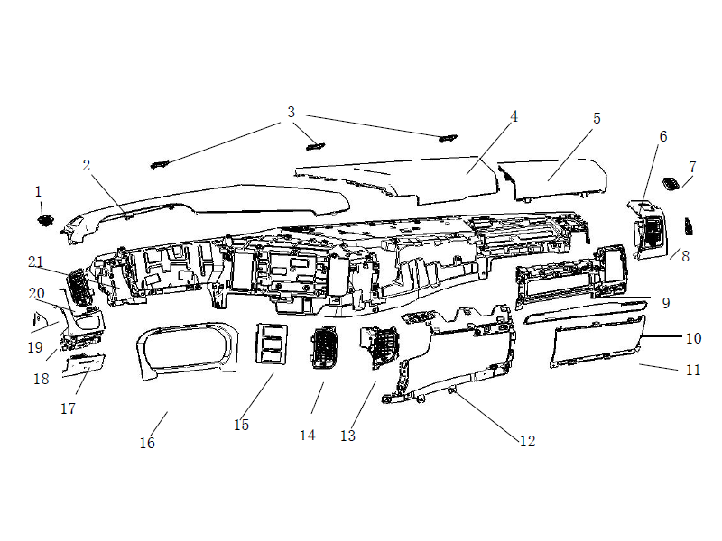 Shacman X6000 Dashboard Assy