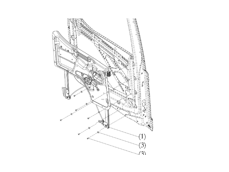 Shacman X6000 Door Window Lifter_lh