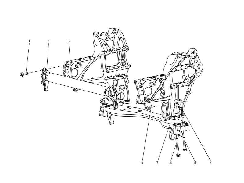 Shacman X6000 Frame Forepart Accessory