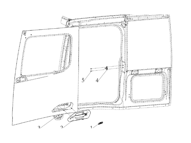 Shacman X6000 Left Door Lock System