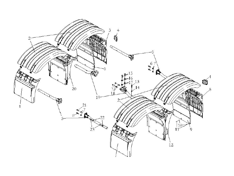 Shacman X6000 Mudguard