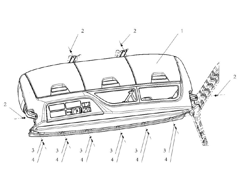 Shacman X6000 Overhead Storage Assy
