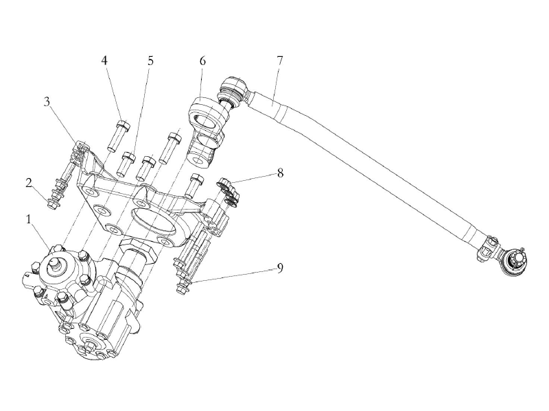 Shacman X6000 Steering Transmission Device