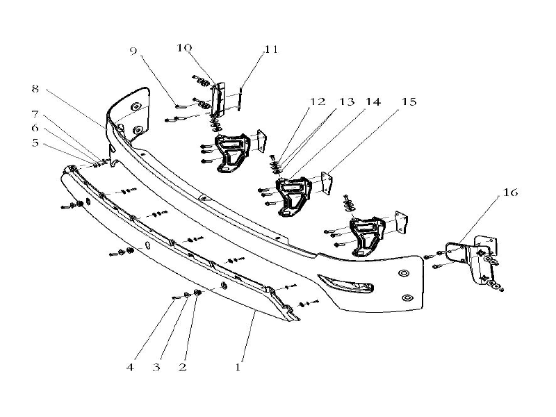 Shacman X6000 Sunvisor Assy