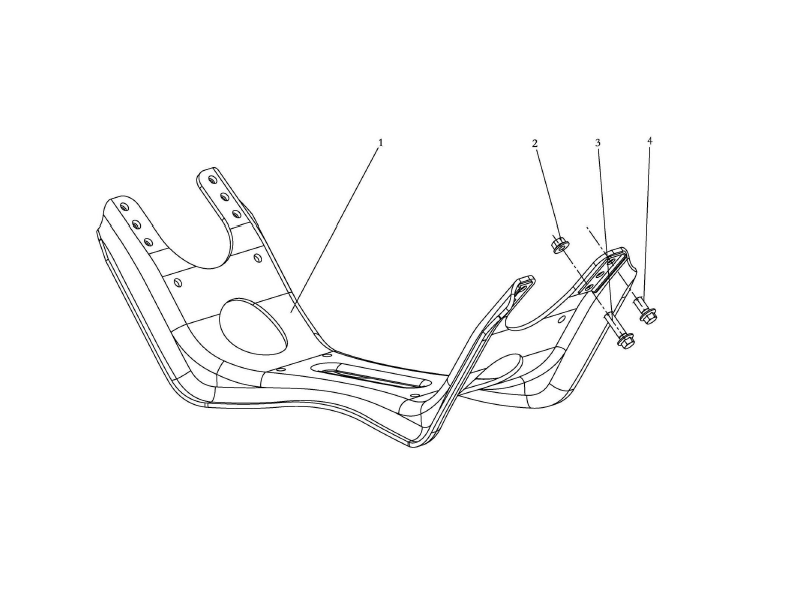 Shacman X6000 Transmission Cross Member