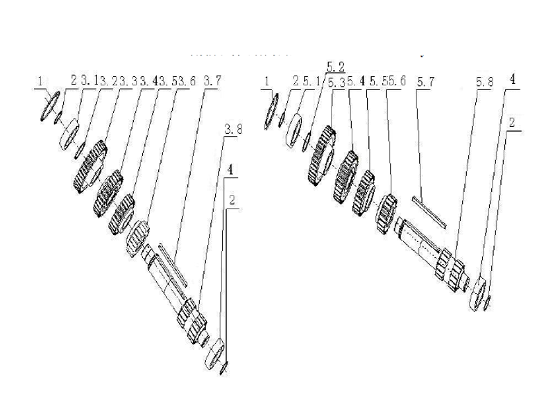 Sinotruk Howo A7 Countershaft Assembly