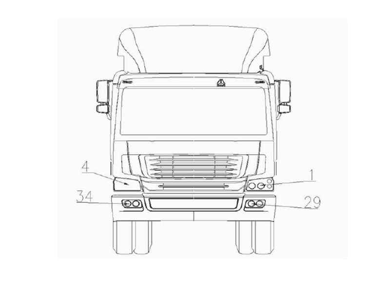 Sinotruk Howo A7 Howo Front Lamps