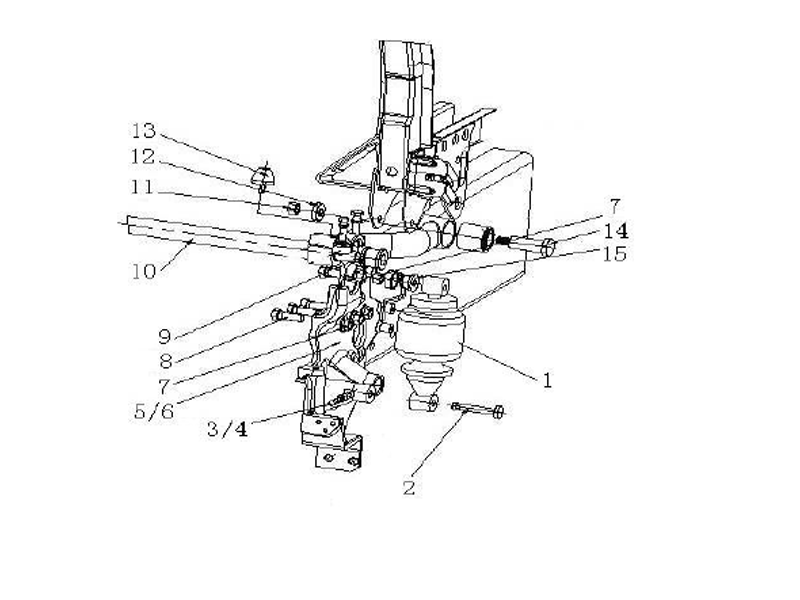 Sinotruk Howo A7 Howo Front Suspension Spring Absorber Assembly