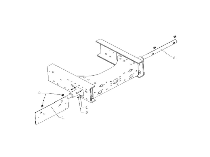 Sinotruk Howo A7 Howo Rear Light Bracket Assembly