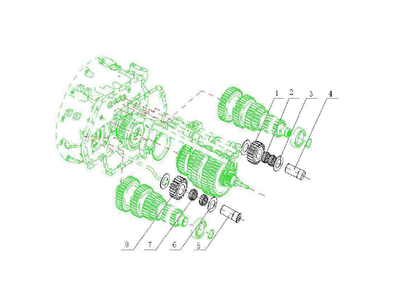 Sinotruk Howo A7 Idle Gear Composite Member