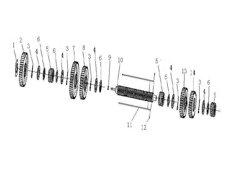 Sinotruk Howo A7 Main Shaft Composite Member