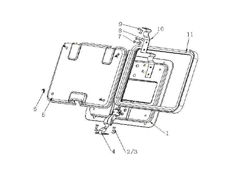 Sinotruk Howo A7 Roof Window Cover Device