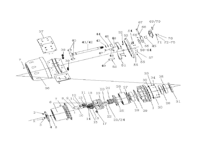 Sinotruk Howo A7 Three Part Forged Rear-Bridge House(1850,Broad Brake)