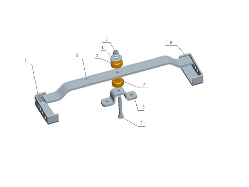 Sinotruk Howo A7 Transmission Assist Support