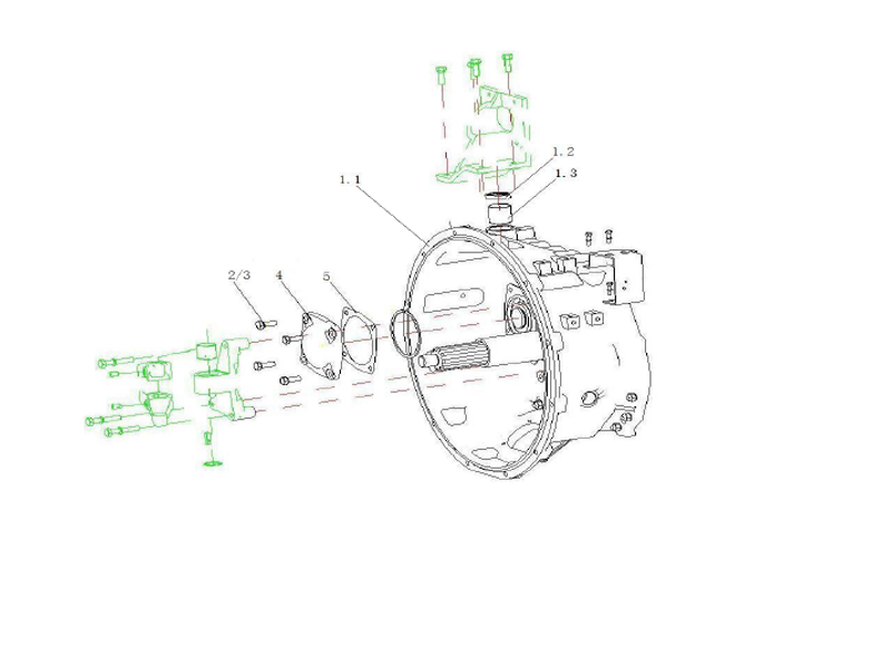 Sinotruk Howo A7 Transmission Front Beam Assembly