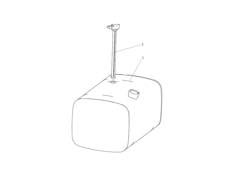 Sitrak 300l Aluminum Alloy Square Fuel Tank(620540)(162)