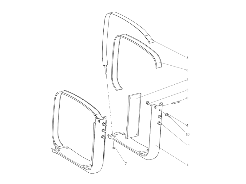 Sitrak 300l Aluminum Fuel Tank(620*540) Mounting(Standard Hole/Reduced Height)